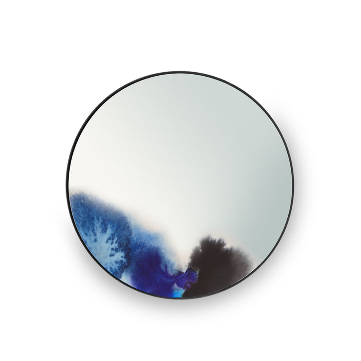 Petit miroir mural Francis de Petite Friture en bleu