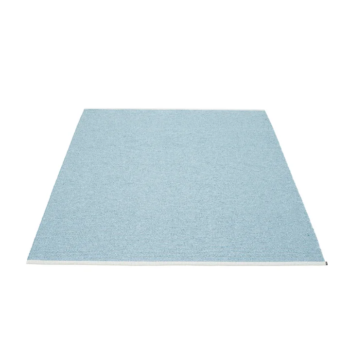 Mono tapis 140 x 200 cm de Pappelina dans Misty Blue / Ice Blue