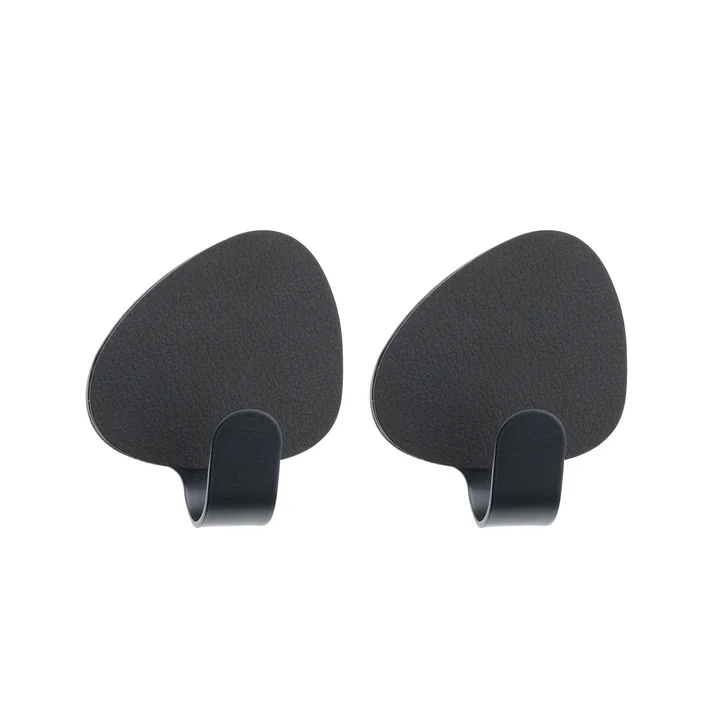 Curve Crochet S 4 x 5 cm par Lind DNA en Nupo Black / Steel Black (Lot de 2)