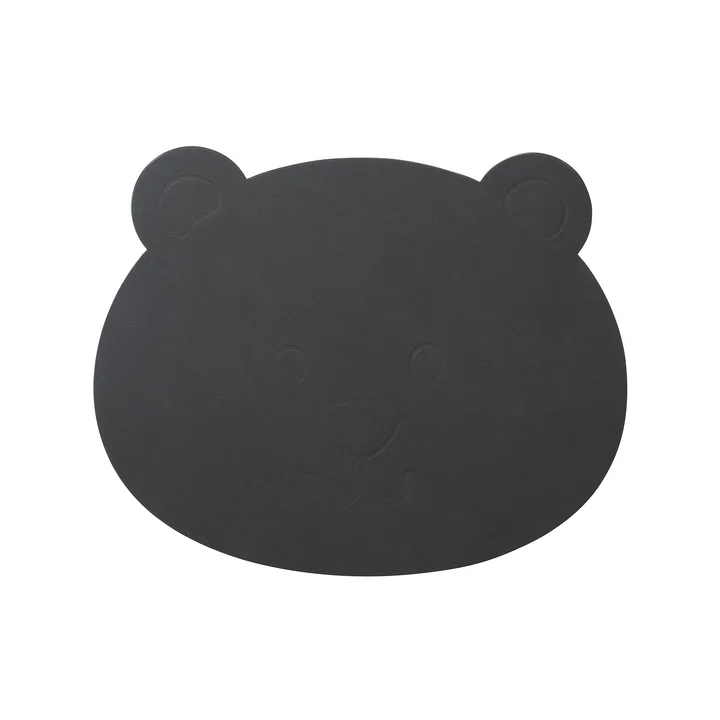 Set de table enfant Bear by Lind DNA en Nupo anthracite