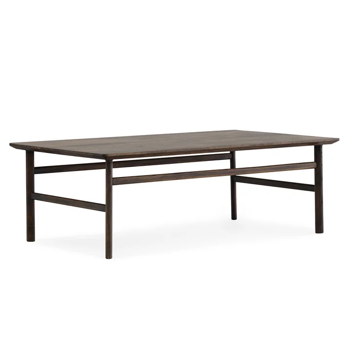 Table basse Grow 120 x 70 cm de Normann Copenhagen en chêne teinté foncé