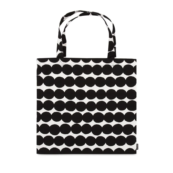 Sac shopping Räsymatto de Marimekko en noir / blanc