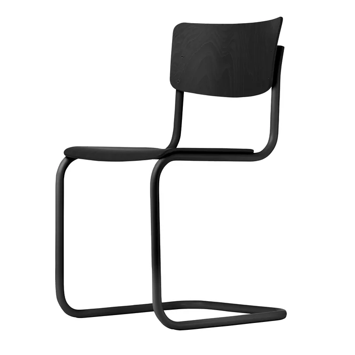 S 43 Chaise de Thonet en noir / hêtre teinté noir (TP 29)