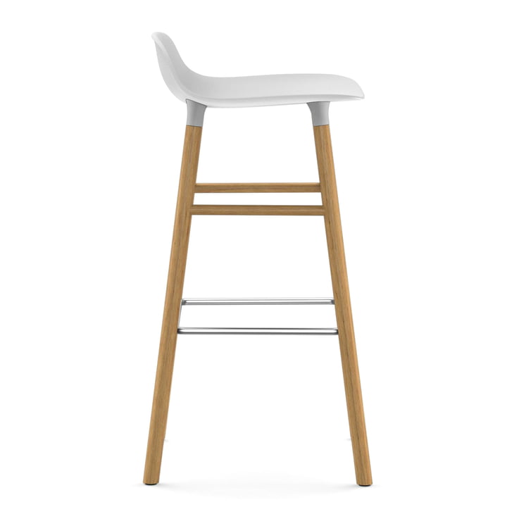 Le tabouret de bar Form 75 cm de Normann Copenhagen en chêne blanc