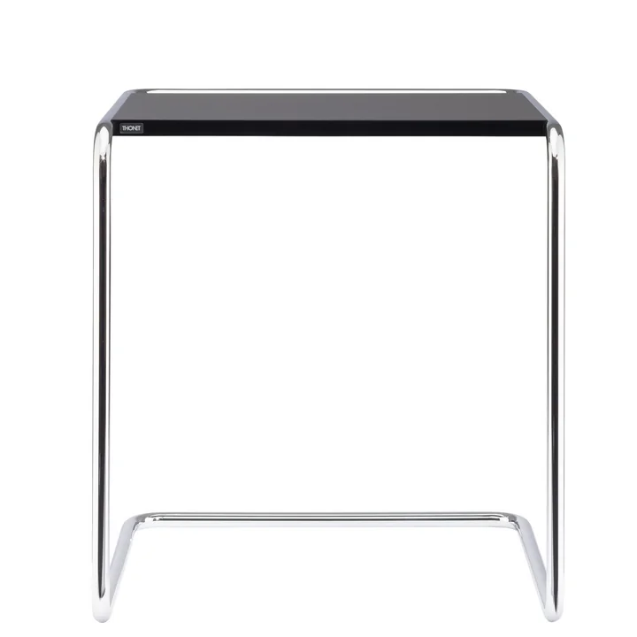 B 97 a Table d'ensemble de Thonet en chrome / vernis de finition noir profond (RAL 9005)