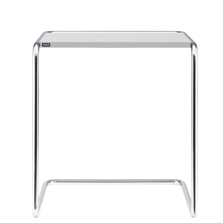 B 97 a Table d'ensemble de Thonet en chrome / vernis de finition blanc pur (RAL 9010)