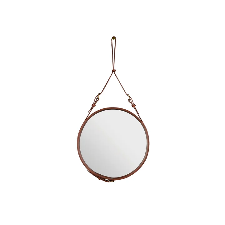 Adnet Miroir Ø 45 cm de Gubi en brun