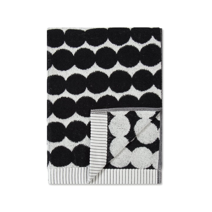 Räsymatto Serviette 50 x 70 cm de Marimekko en blanc / noir