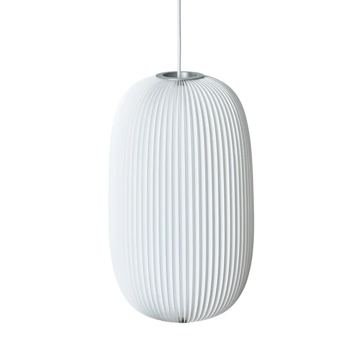 Suspension lumineuse Lamella 2 par Le Klint en blanc