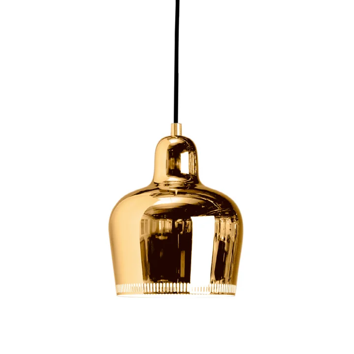A330S Golden Bell lampe pendante de Artek en laiton / noir