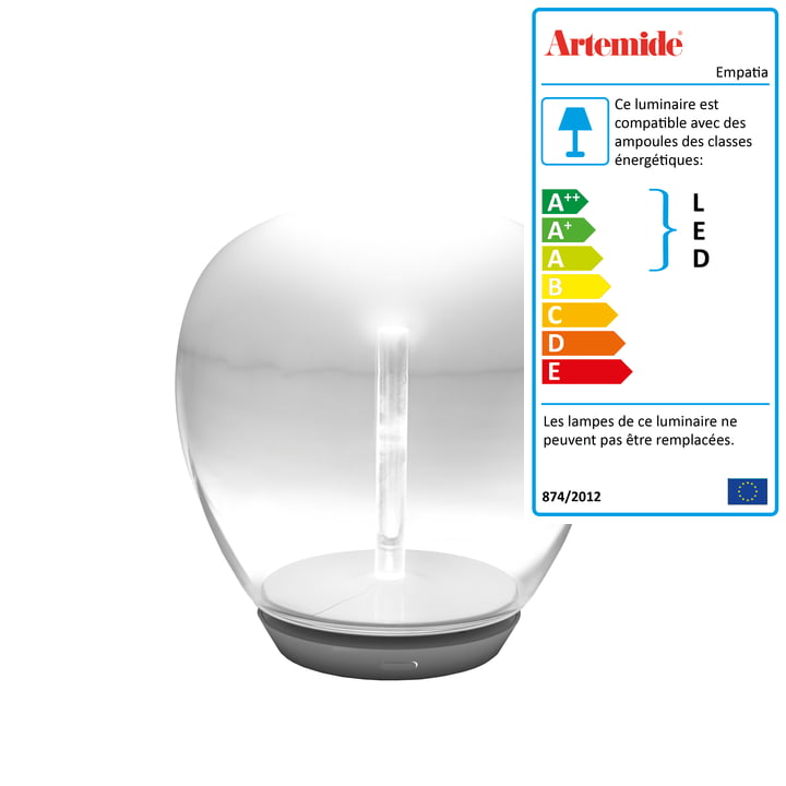 Artemide - Lampe de table à LED Empatia 26 Tavolo, blanc