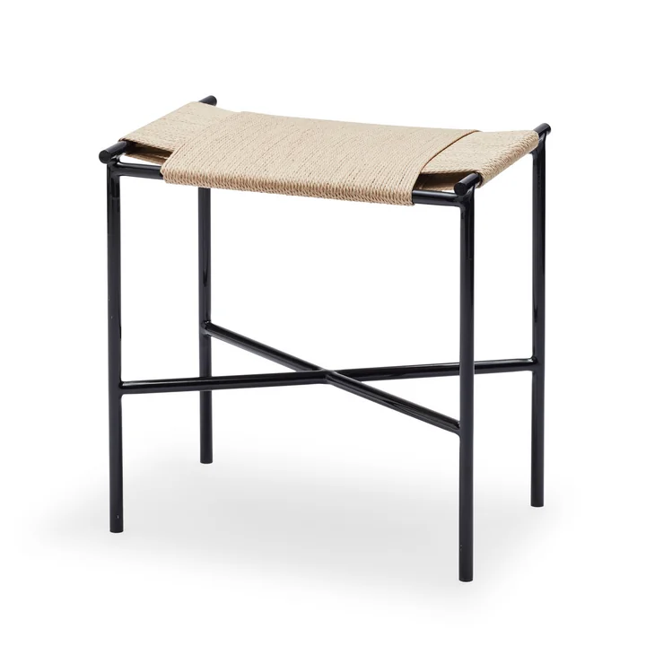 Vent Tabouret de Skagerak en Noir / Naturel