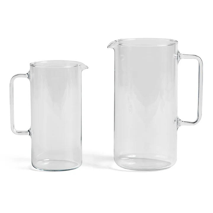 Carafes M et L transparentes de HAY