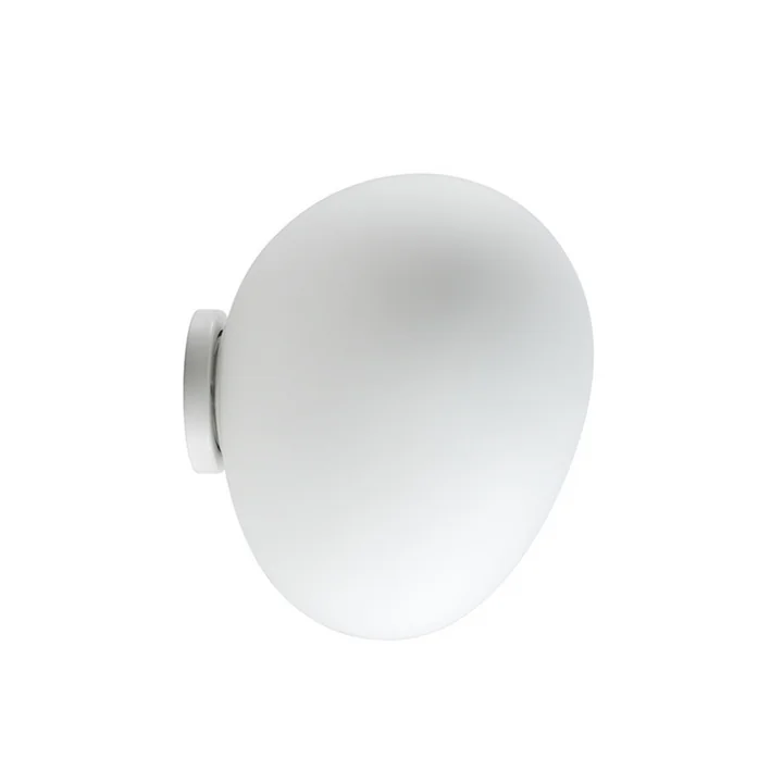 L'applique murale et plafonnier LED Gregg de Foscarini, midi/blanc