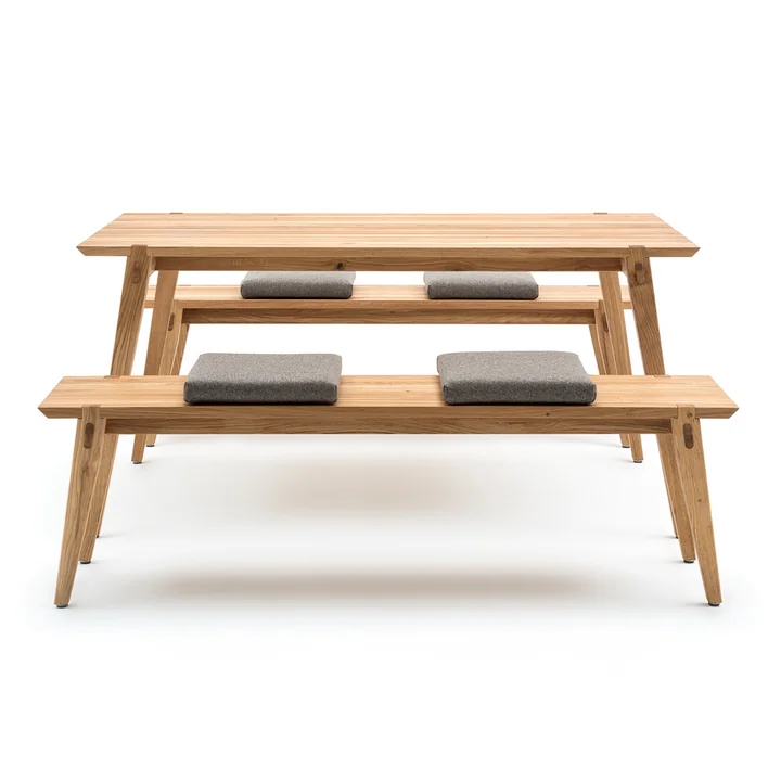 Table, banc et coussin 156 de freistil