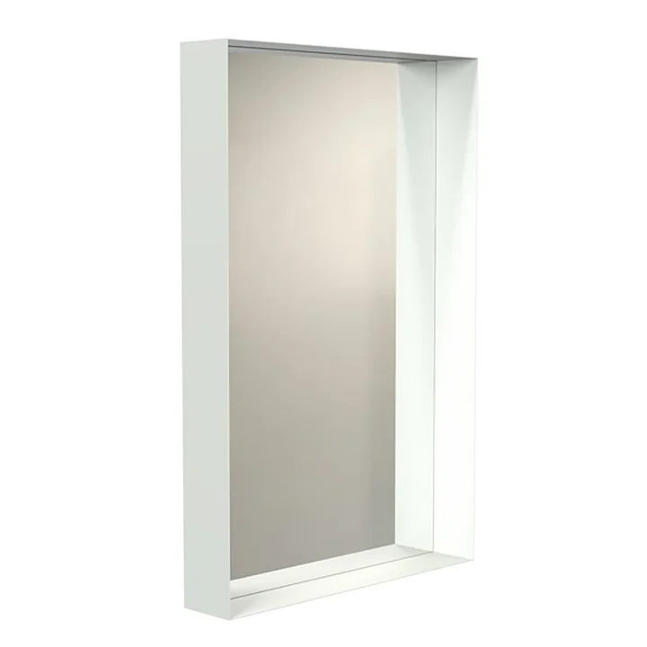 Unu Miroir mural 4128 avec cadre 60 x 90 cm de Frost en blanc