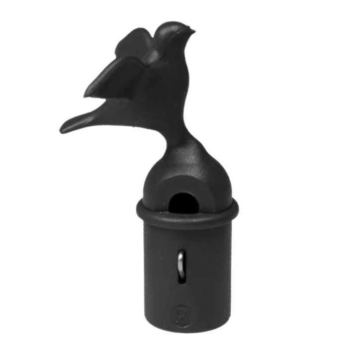 Flûte en forme d'oiseau pour bouilloire 9093 B par Alessi en noir