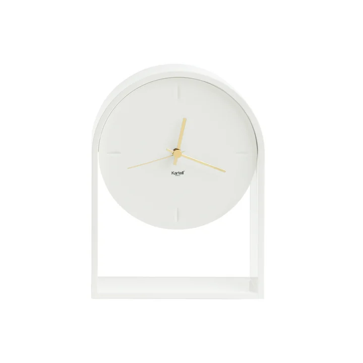Kartell - l’horloge de table Air du Temps en blanc