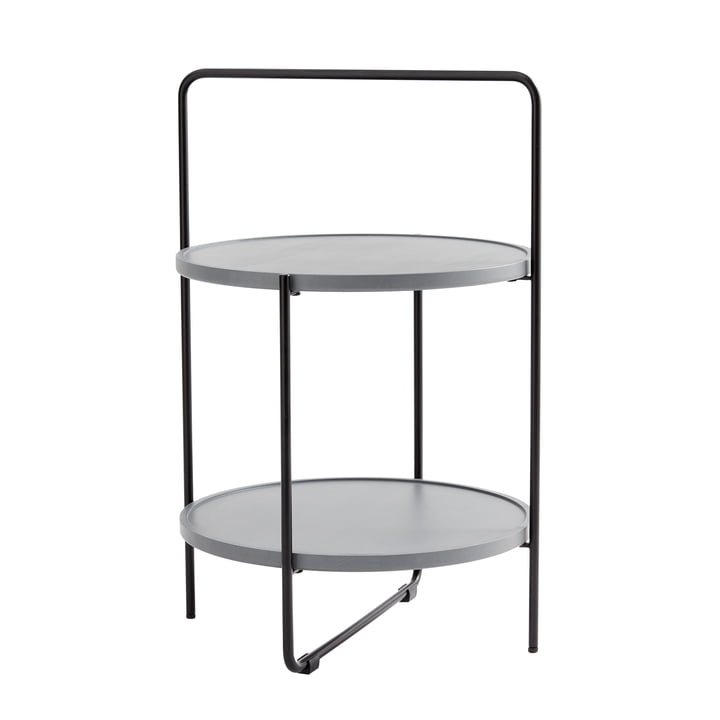 Andersen Furniture - table d'appoint Ø 46 cm, laquée noir / gris cendre