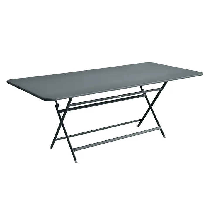 La table Caractère de Fermob 190 x 90 cm en gris orage