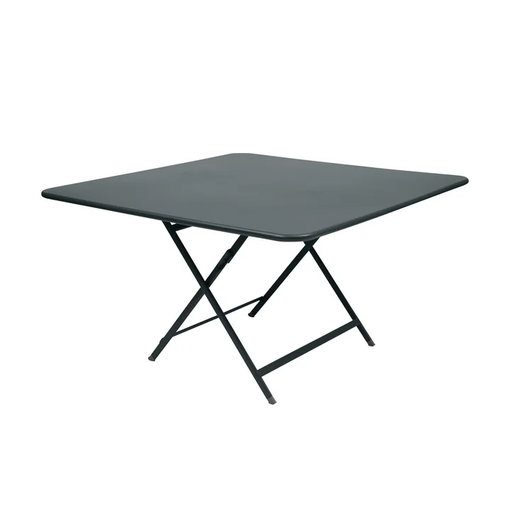 La table Caractère de Fermob 128 x 128 cm en gris orage