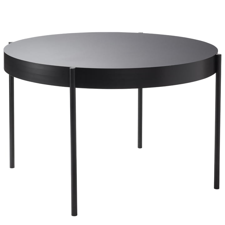 La table 430 de Verpan, Ø 120 cm en noir