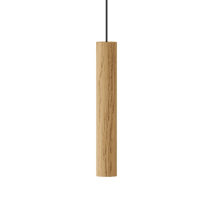 Les Umage - Chimes Suspension LED, Ø 3 x 22 cm, chêne