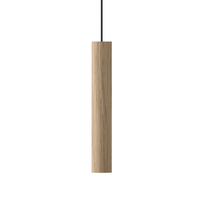 Les Umage - Chimes Suspension LED, Ø 3 x 22 cm, chêne