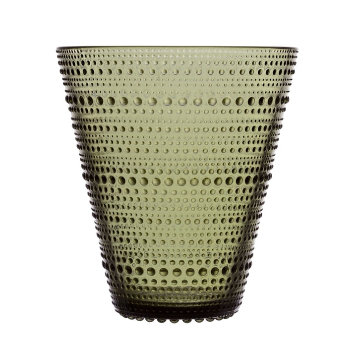Le vase Kastehelmi d'Iittala 154 mm, clair, vert mousse