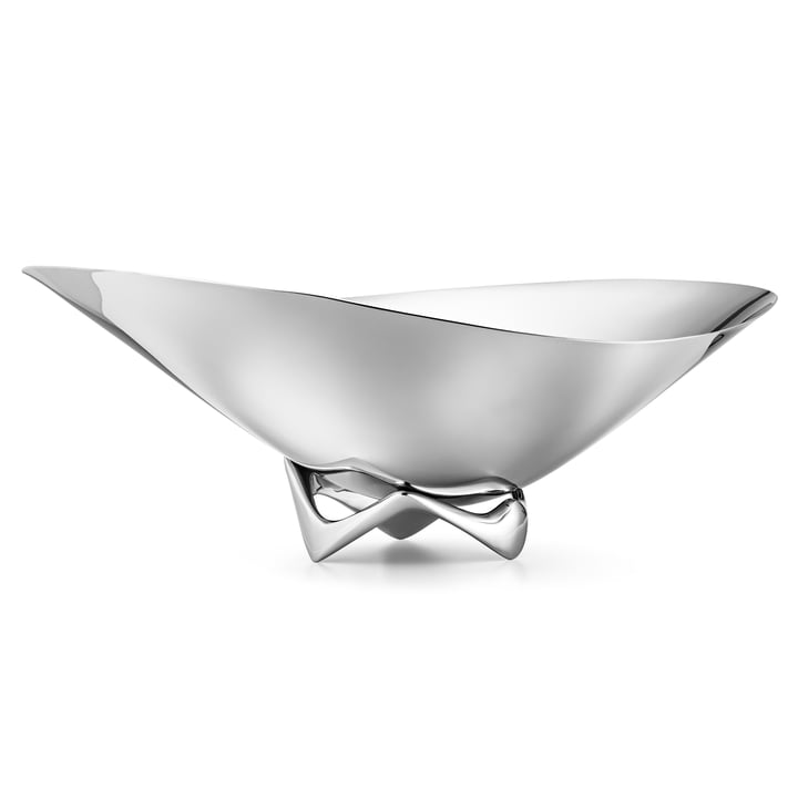 La coupe Wave Henning Koppel par Georg Jensen, acier inoxydable poli