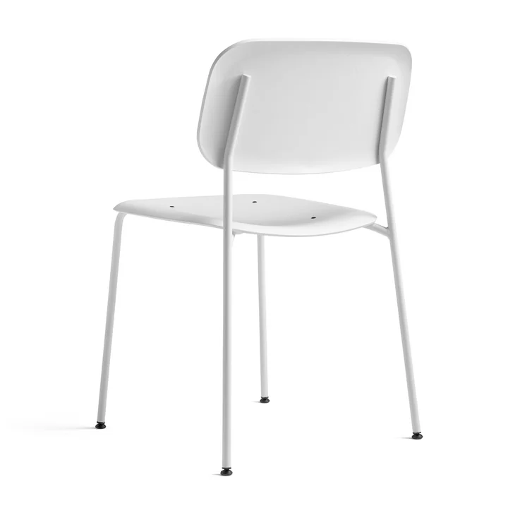 La chaise Soft Edge P10 de HAY, blanc / blanc