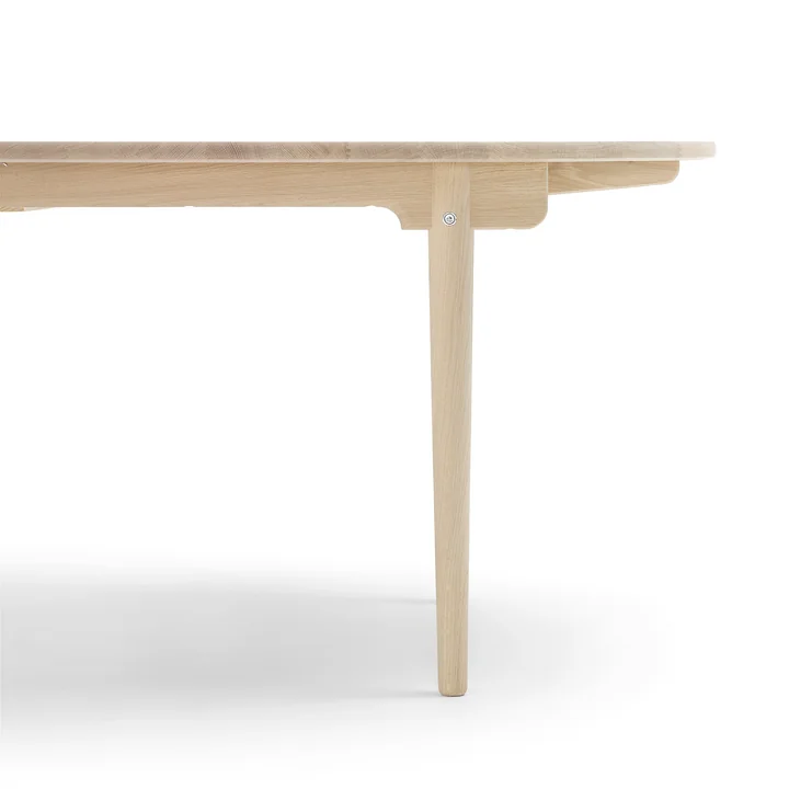 Carl Hansen - Table à manger à rallonges CH338, 200 x 115 cm, chêne savonné en détail