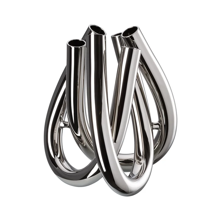 Vase Triu H 22 cm de Rosenthal en argenté