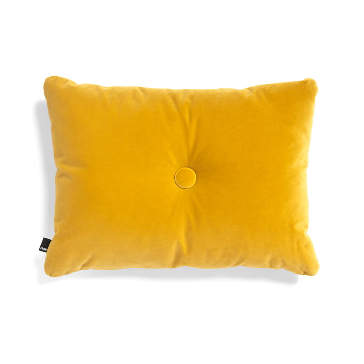 Le coussin Dot Soft de Hay, 45 x 60 cm, jaune