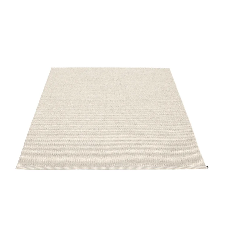 Mono tapis 140 x 200 cm Pappelina en lin / vanille