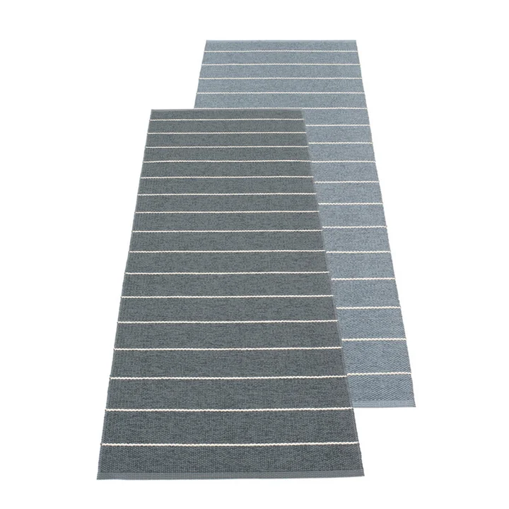 Carl tapis réversible 70 x 180 cm de Pappelina en granit / Tempête