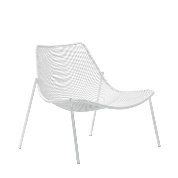 La chaise lounge Round par Emu, blanc