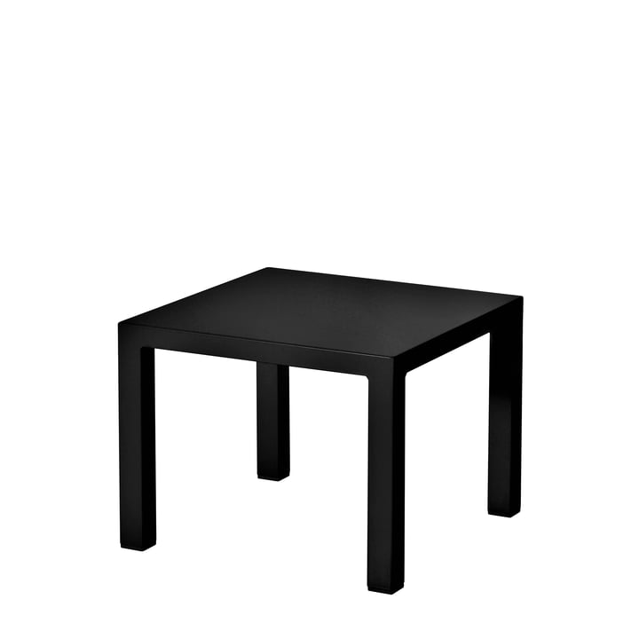 La table d'appoint Round par Emu, H 42 cm, 45 x 45 cm, noir