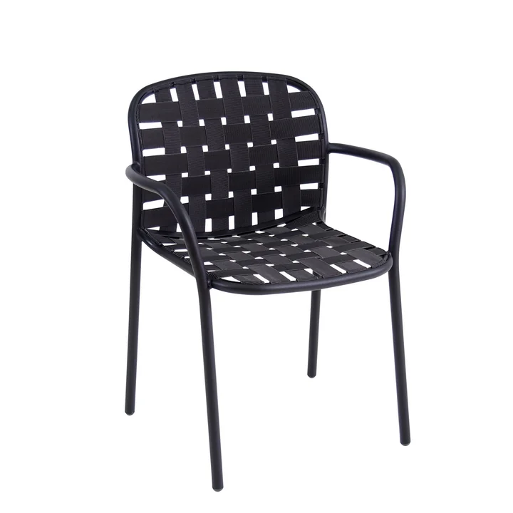 Yard Fauteuil de Emu en noir / gris