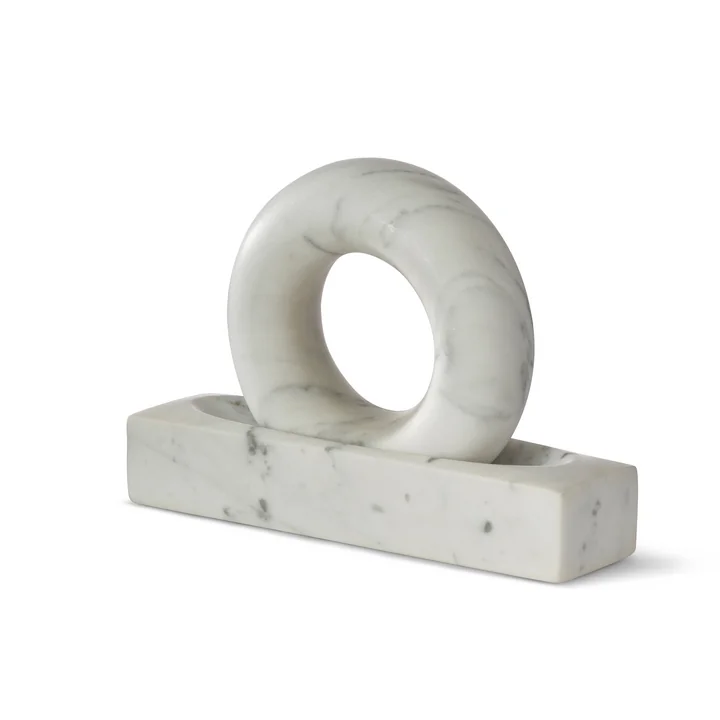 Mortier Tondo de Design House Stockholm en marbre blanc
