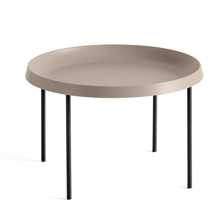 La table d'appoint Tulou de Hay, Ø 55 x H 35 cm, moka / noir