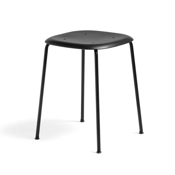 Tabouret Soft Edge P70 de HAY en noir