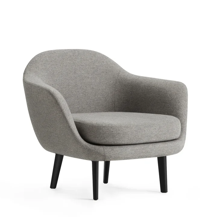 Normann Copenhagen - Fauteuil Sum, noir / Main Line Flax Camden (MLF 26)