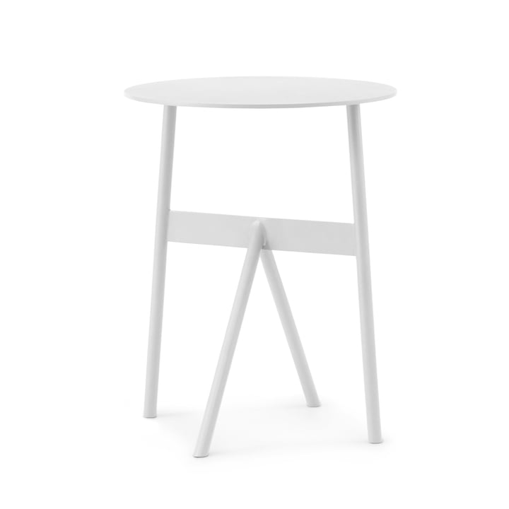 Normann Copenhagen - Table Stock, Ø 37 x H 46 cm, blanc