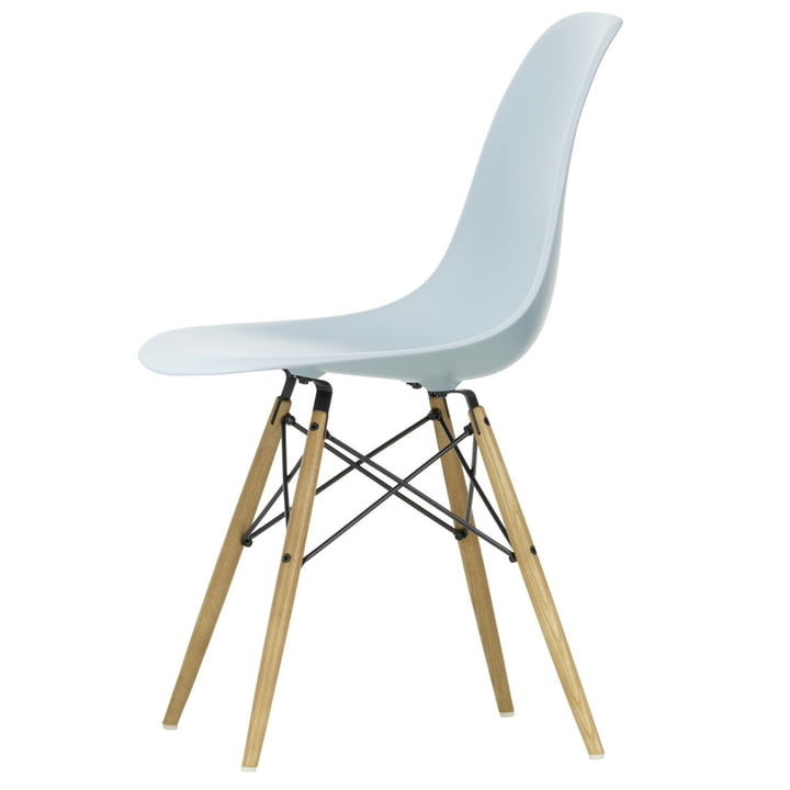 Vitra - Eames Plastic Side Chair DSW (H 43 cm), frêne miel / gris glace