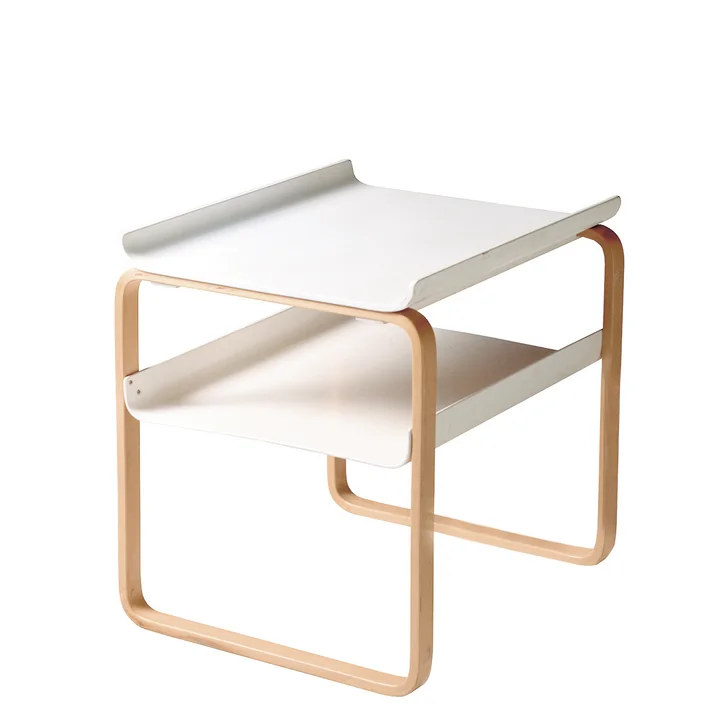 Artek - Table d'appoint 915, bouleau / blanc