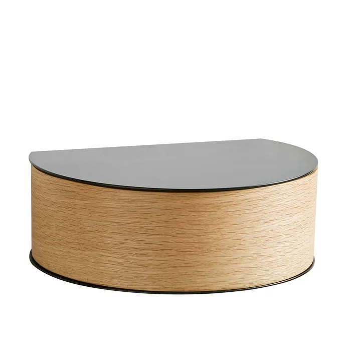 Le site Woud - Wallie Étagère murale, Chêne / noir