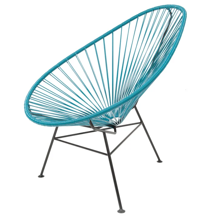 Acapulco Classic Chair, bleu pétrole / noir de Acapulco Design