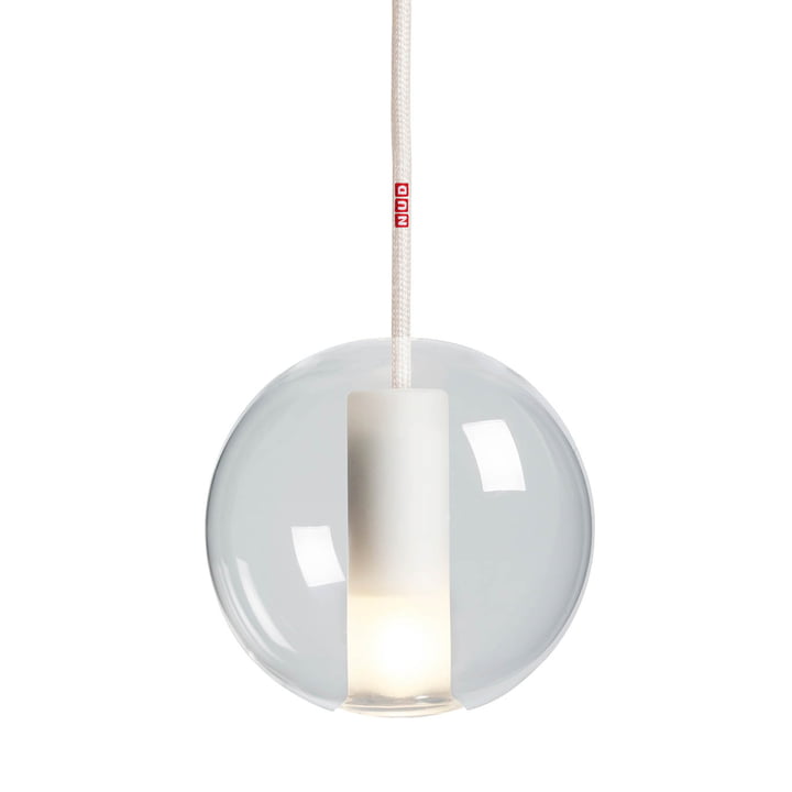Moon Lampe à suspension 125 de NUD Collection en clair / Crème fouettée (TT-01A)