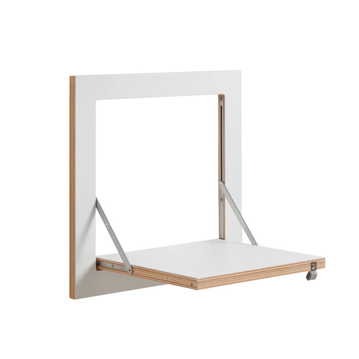 Ambivalenz - Etagère Fläpps, 40 x 40 cm, 1 étagère, blanc